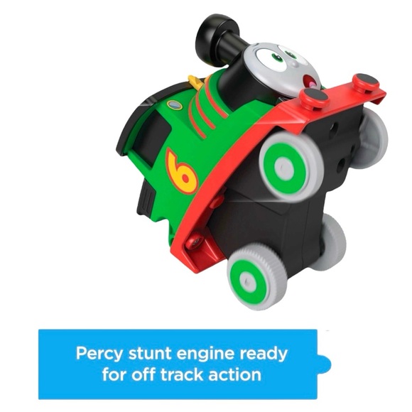 Percy Press n Go Stunt Train Thomas & Friends - Picture 6 of 13